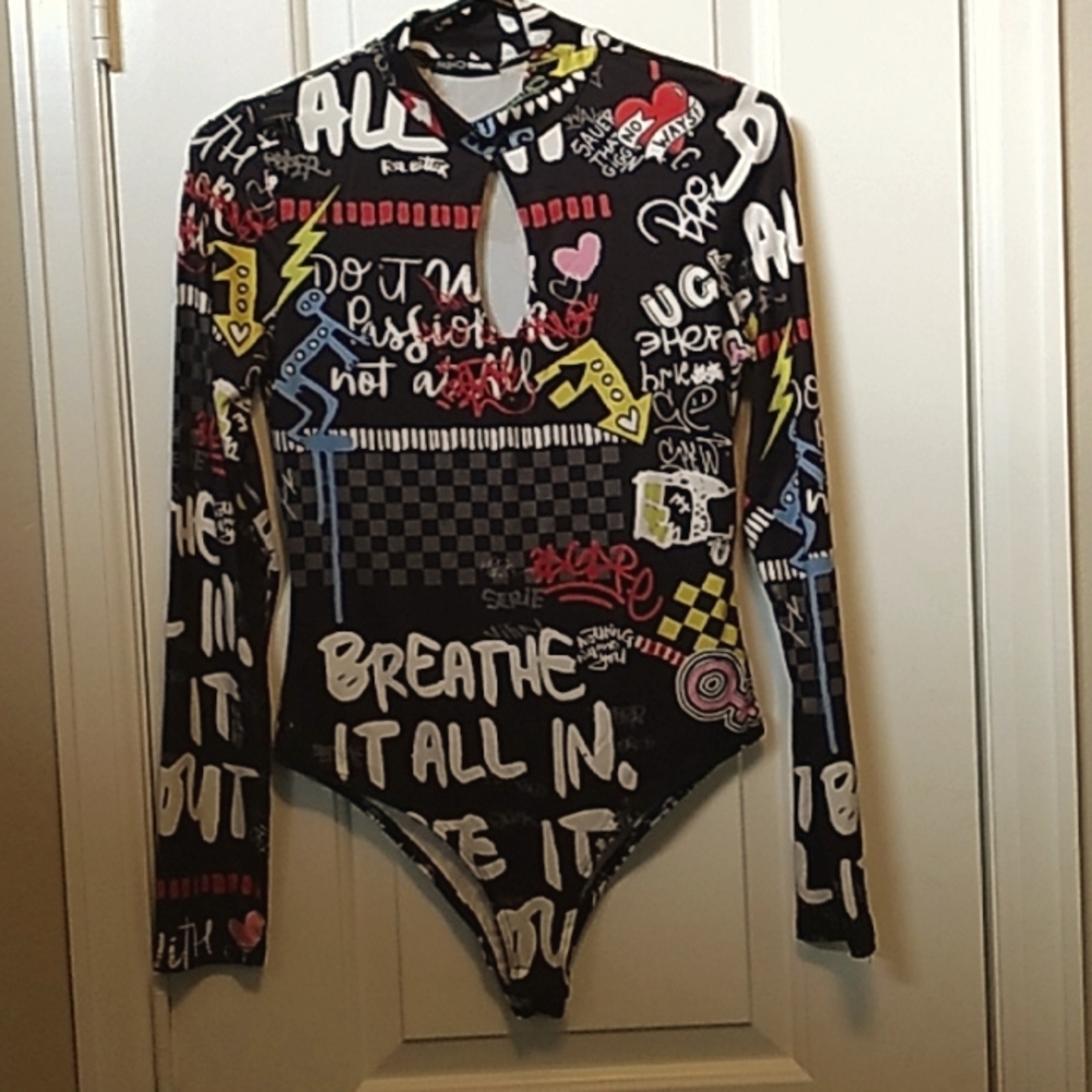 This is a black bodysuit